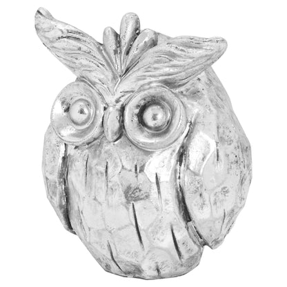 Otis The Silver Ceramic Owl - Eudemonia Home Goods