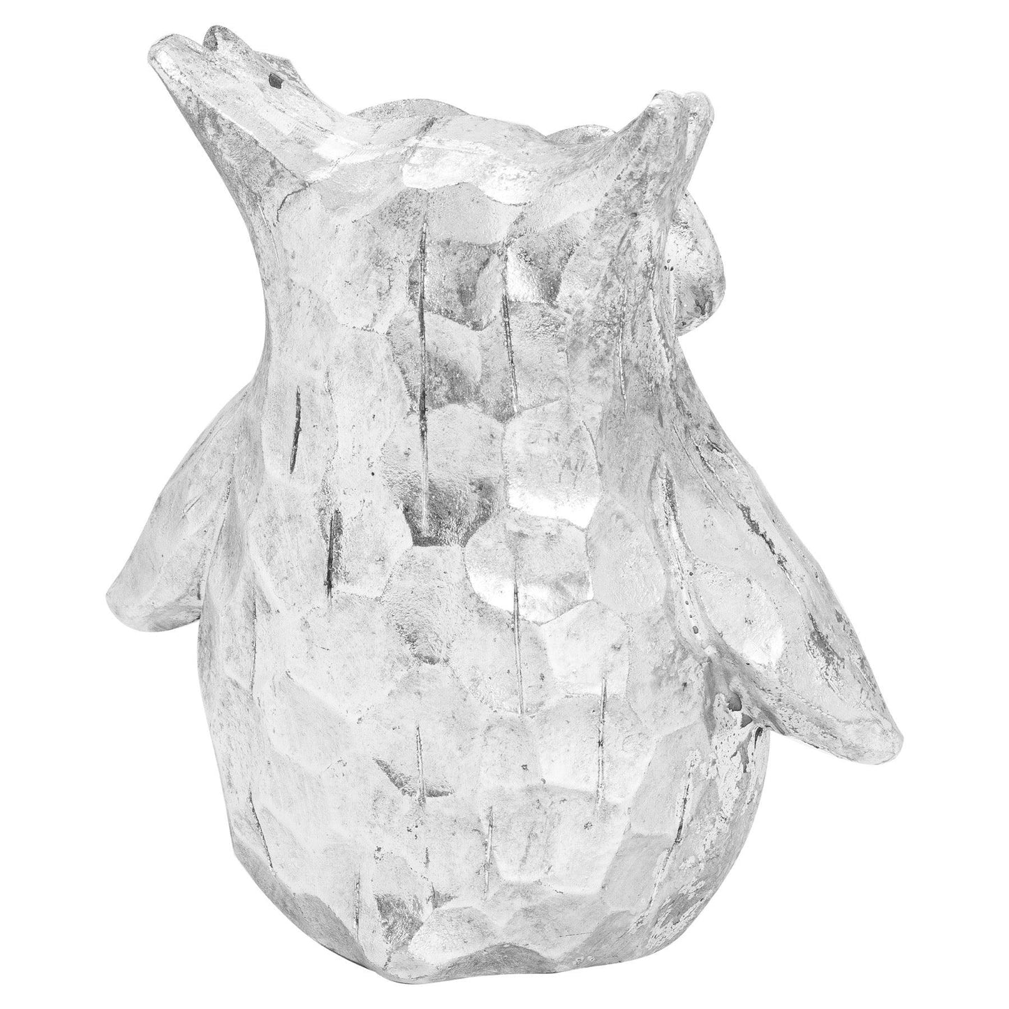 Olive The Silver Ceramic Owl - Eudemonia Home Goods