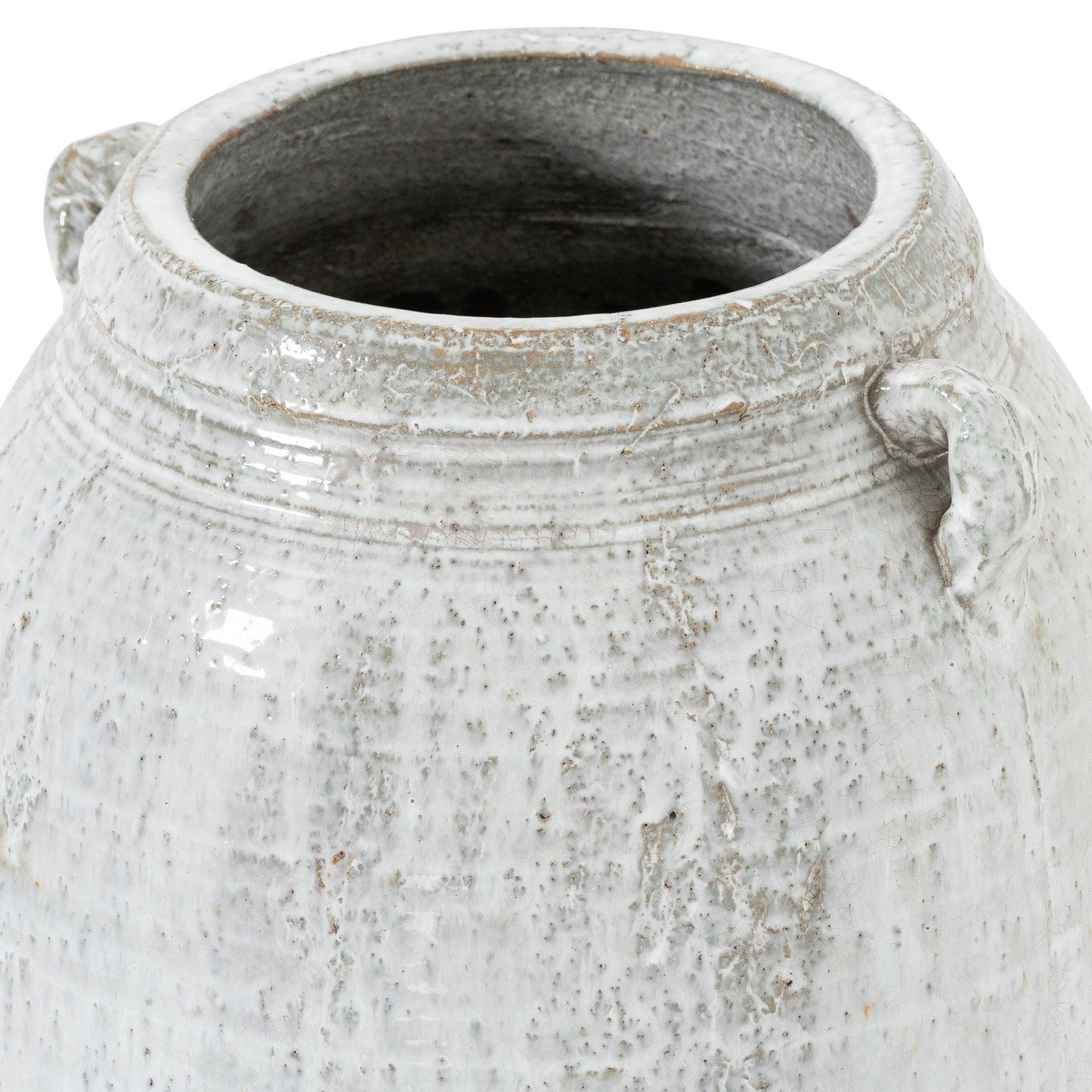 Large Ceramic Dipped Amphora Vase - Eudemonia Home Goods