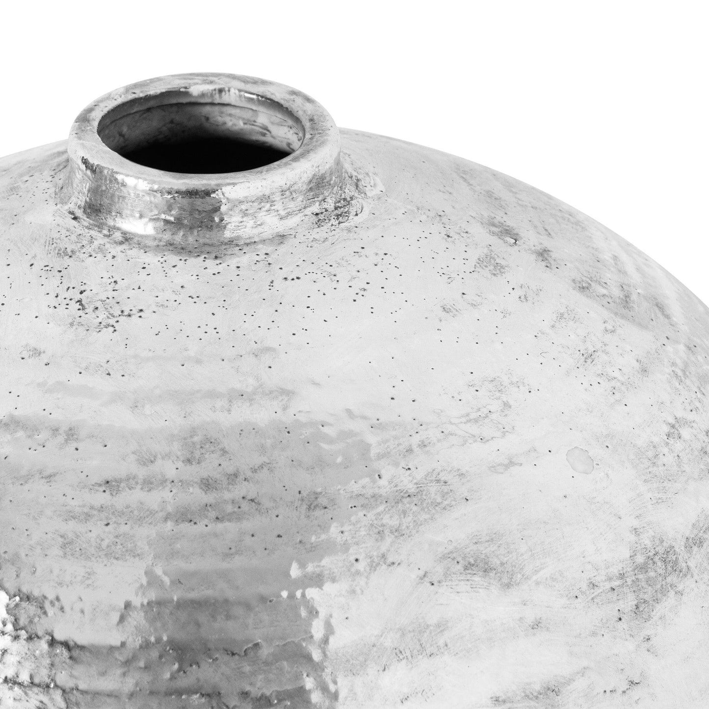 Large Hammered Silver Astral Vase - Eudemonia Home Goods