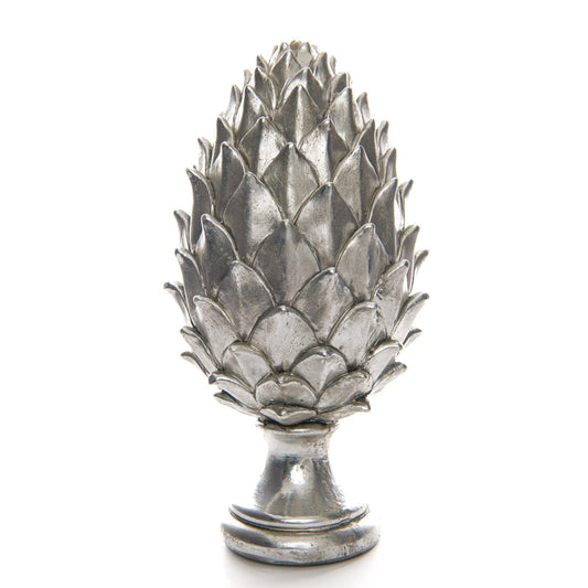 Tall Silver Pinecone Finial - Eudemonia Home Goods