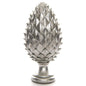 Tall Large Silver Pinecone Finial - Eudemonia Home Goods