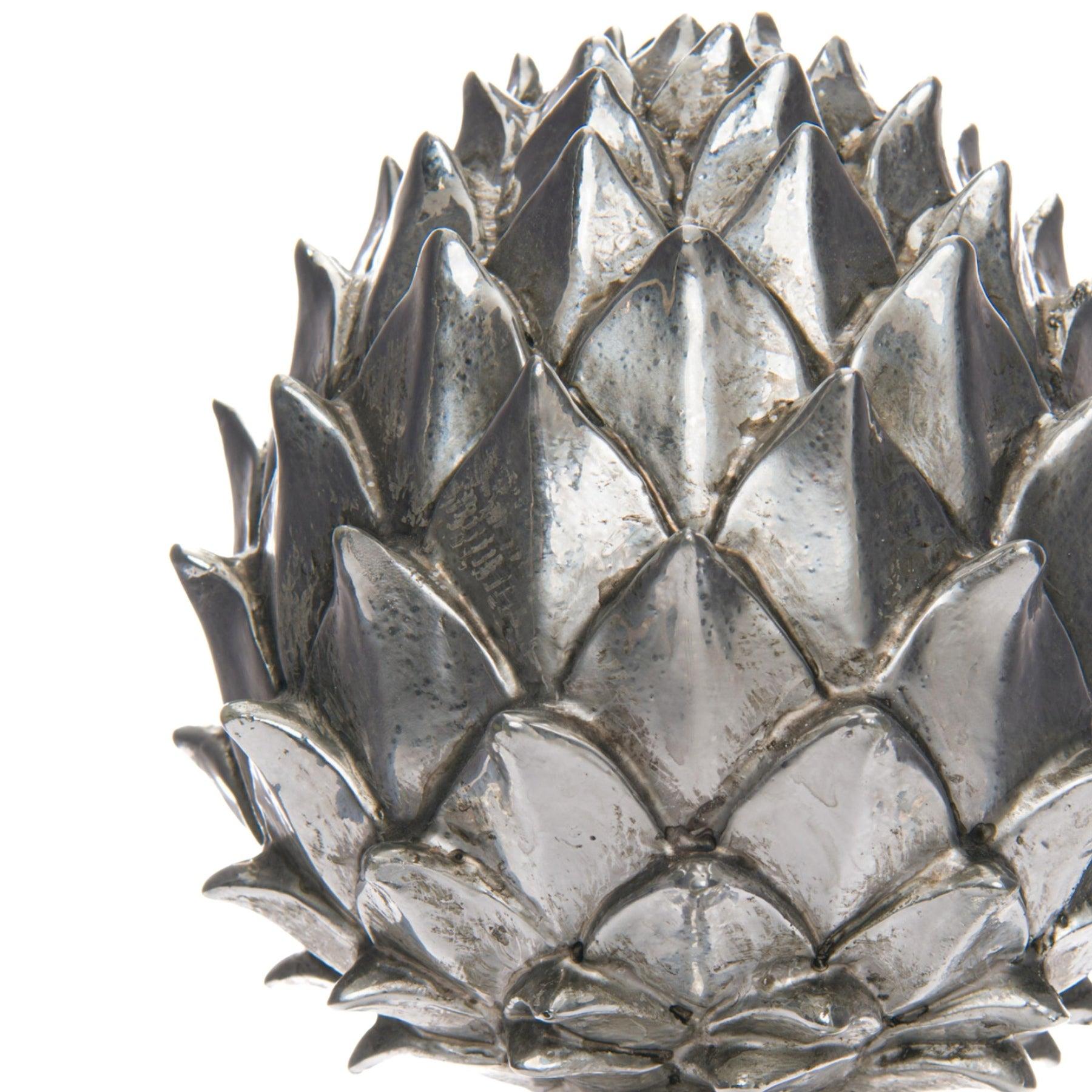 Silver Pinecone Finial - Eudemonia Home Goods