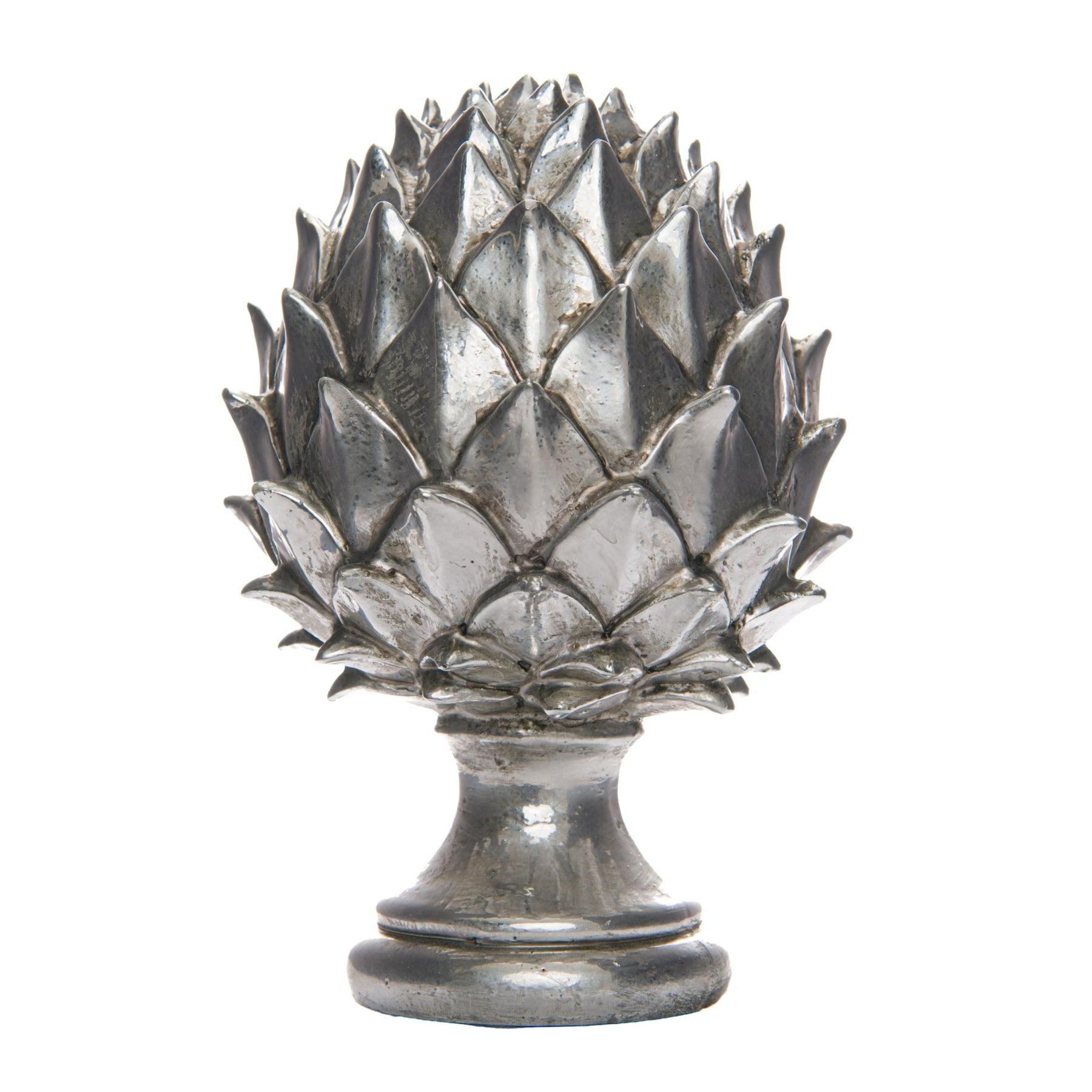 Silver Pinecone Finial - Eudemonia Home Goods
