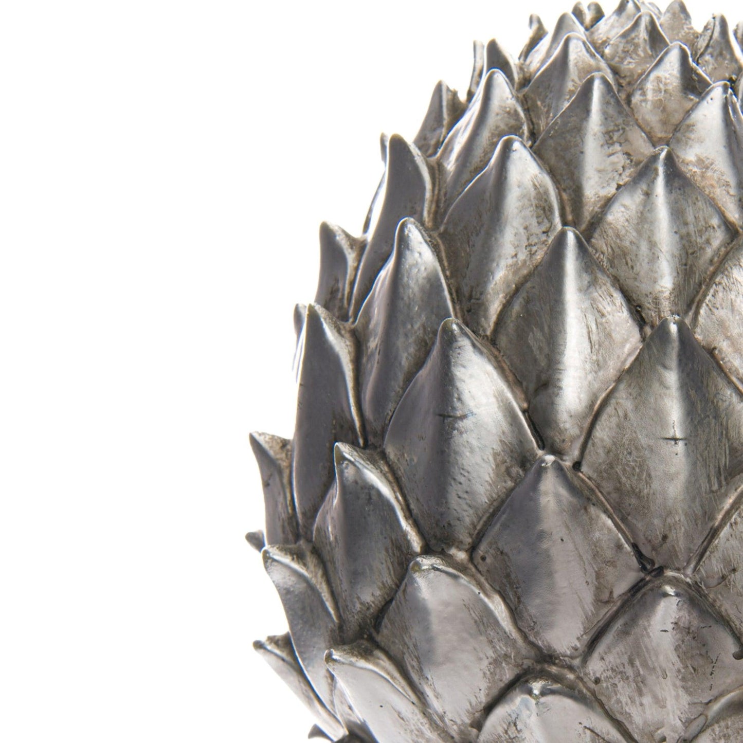 Large Silver Pinecone Finial - Eudemonia Home Goods