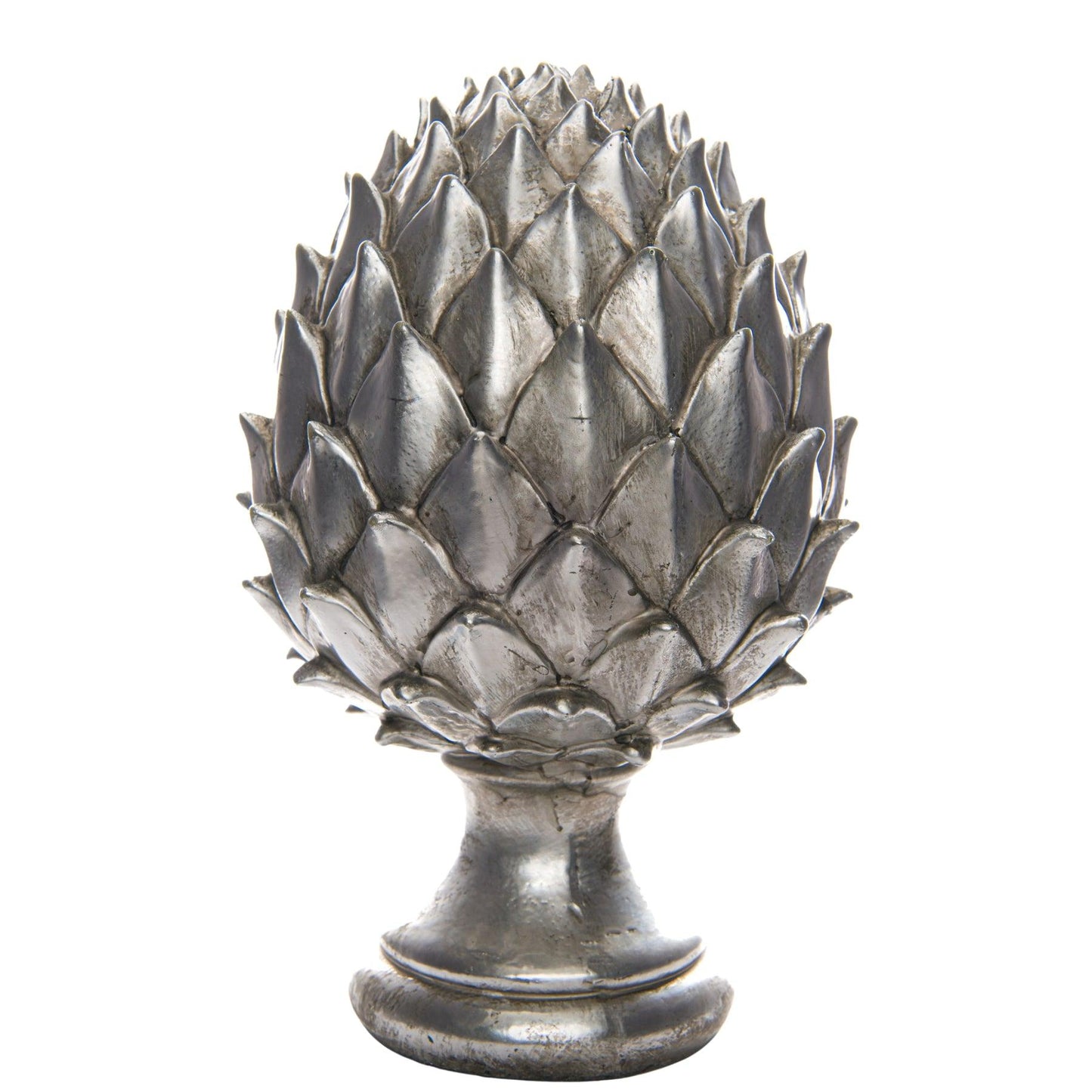 Large Silver Pinecone Finial - Eudemonia Home Goods
