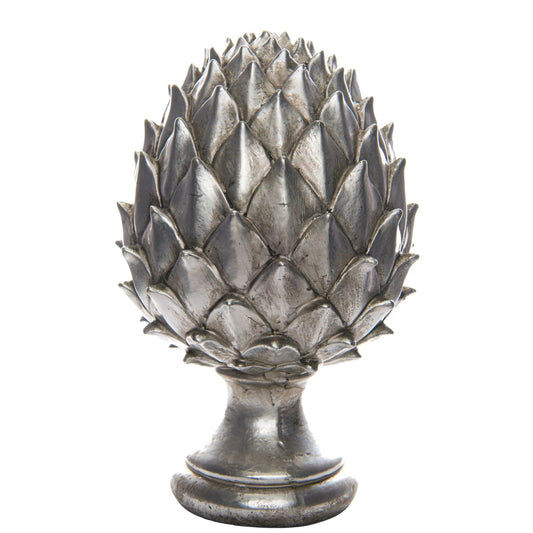 Large Silver Pinecone Finial - Eudemonia Home Goods