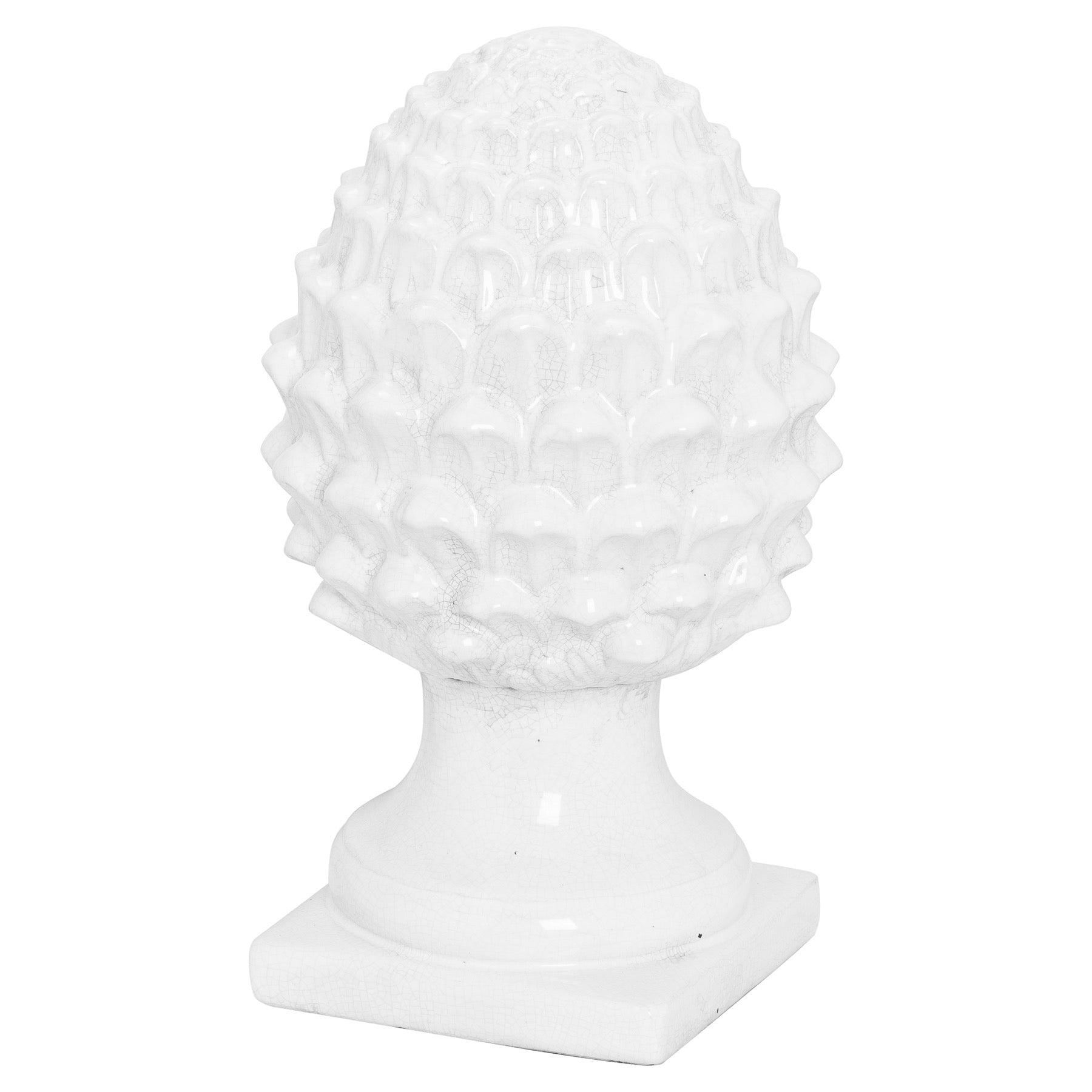 Garda White Decorative Acorn - Eudemonia Home Goods