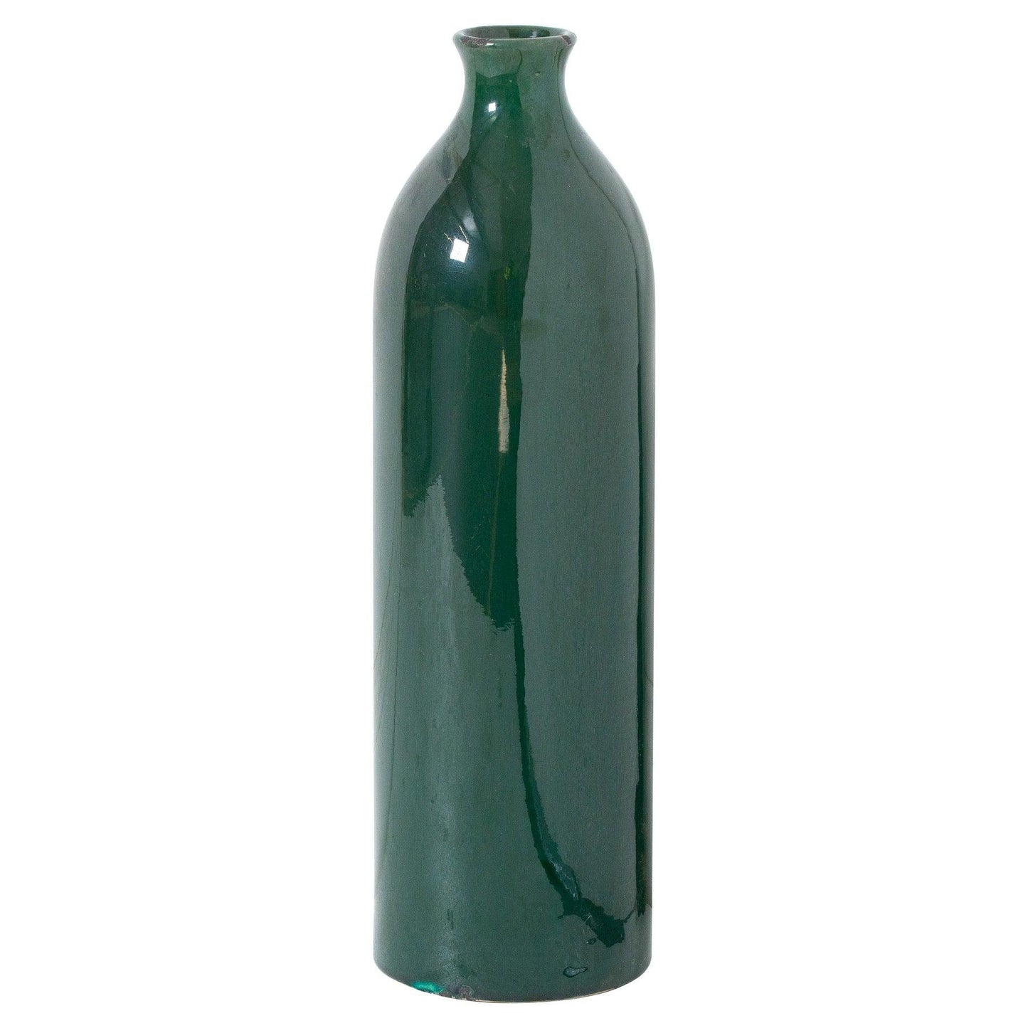 Garda Emerald Glazed Gisela Vase - Eudemonia Home Goods