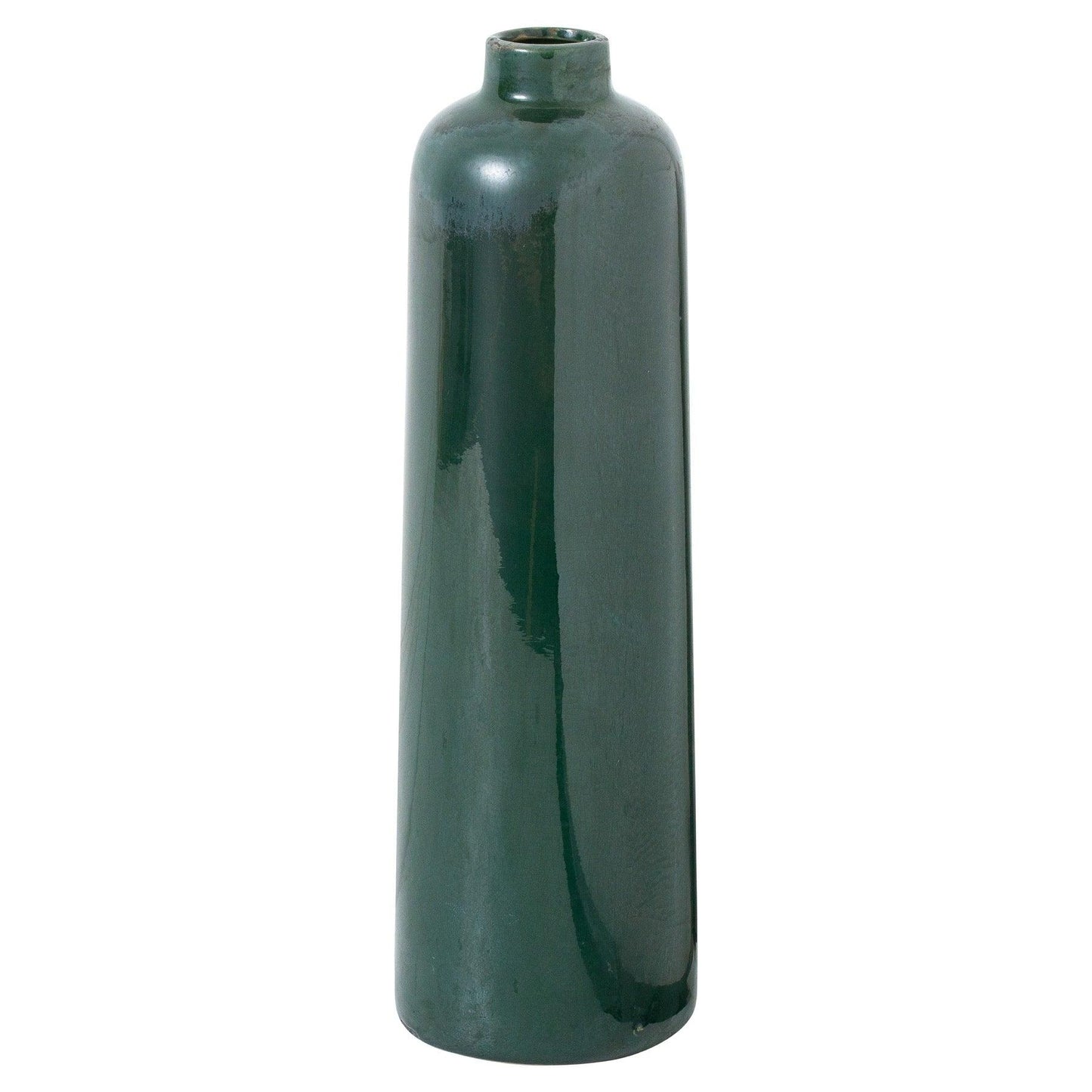 Garda Emerald Glazed Raine Vase - Eudemonia Home Goods