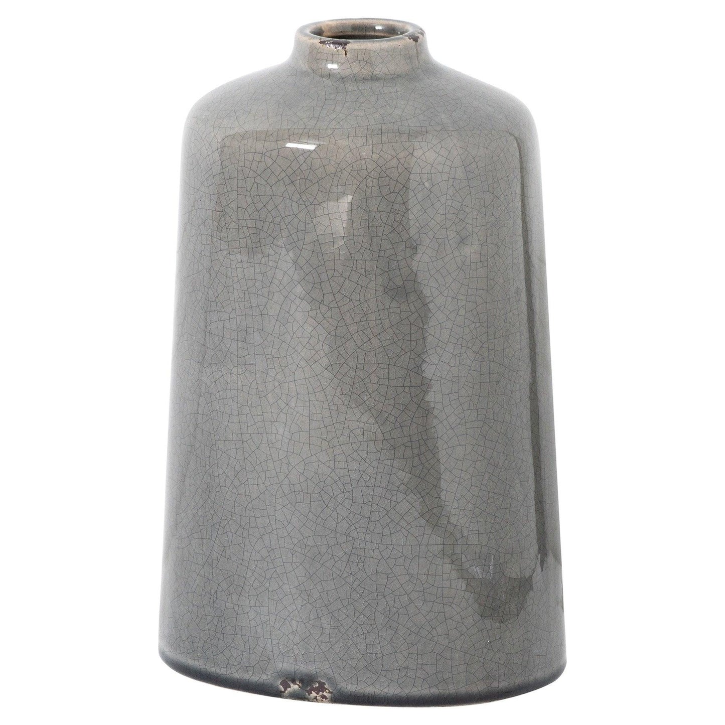 Garda Grey Glazed Liv Vase - Eudemonia Home Goods