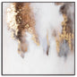 Metallic Soft AbstrACTIVE Glass Image In Gold Frame - Eudemonia Home Goods