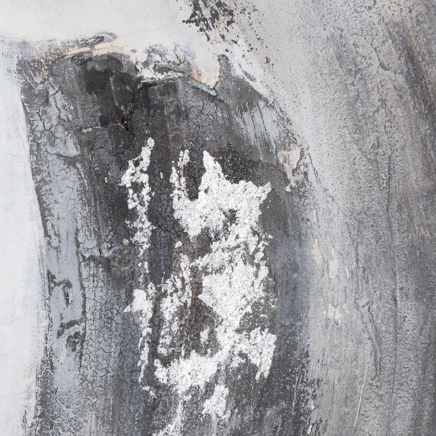 Galaxy Silver And Grey Hand Painted Canvas - Eudemonia Home Goods