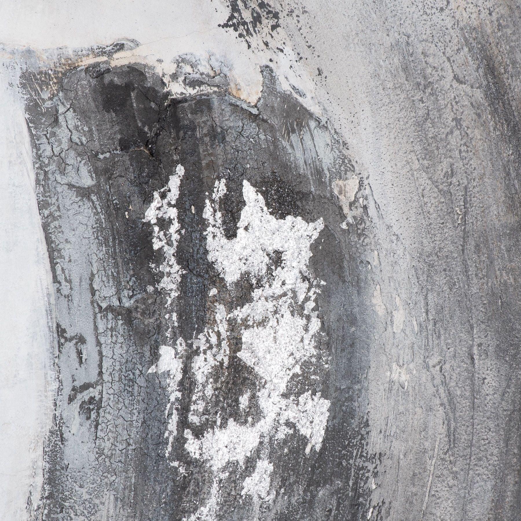 Galaxy Silver And Grey Hand Painted Canvas - Eudemonia Home Goods
