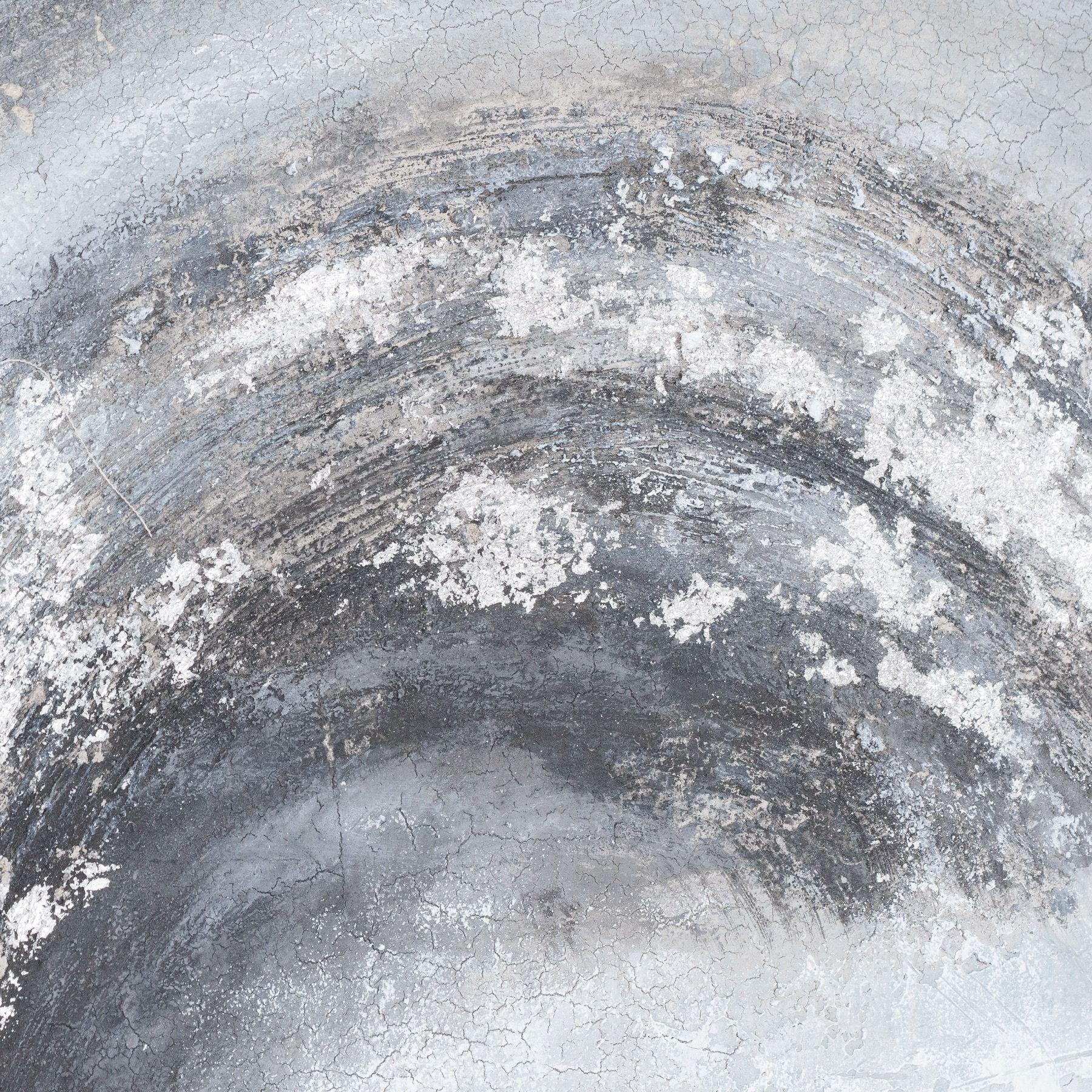 Sierra Silver And Grey Hand Painted Canvas - Eudemonia Home Goods