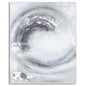 Sierra Silver And Grey Hand Painted Canvas - Eudemonia Home Goods