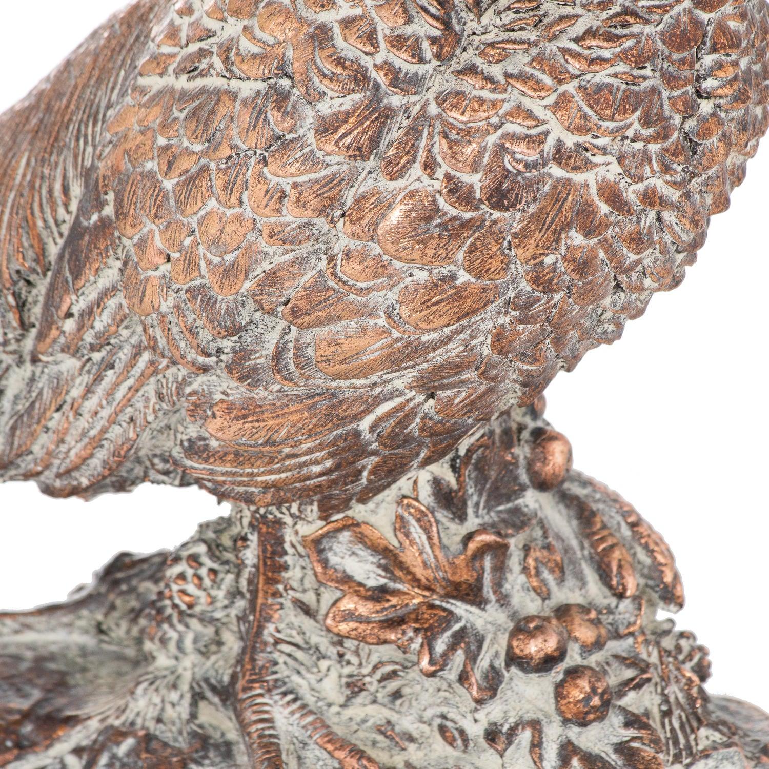 Antique Bronze Cock Pheasant Ornament - Eudemonia Home Goods