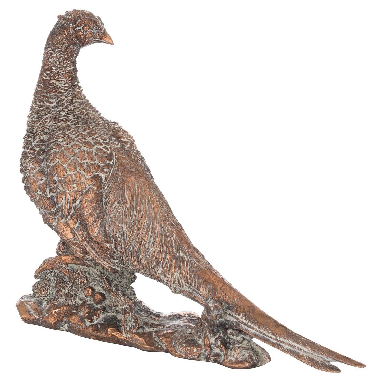 Antique Bronze Cock Pheasant Ornament - Eudemonia Home Goods