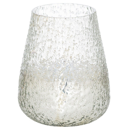 Lustre Silver Domed Candle Holder - Eudemonia Home Goods