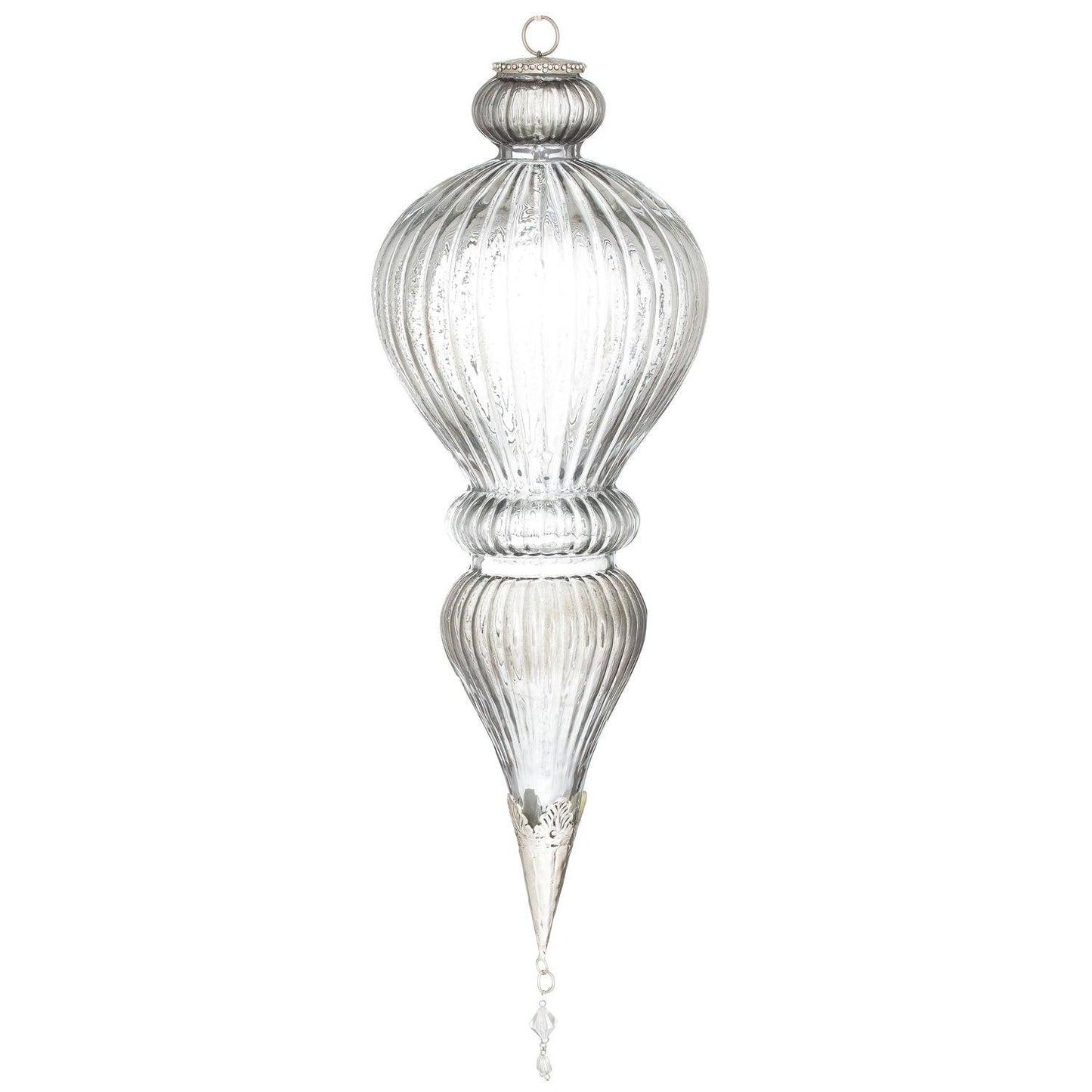 The Noel Collection Smoked Midnight Giant Jewel Drop Bauble - Eudemonia Home Goods