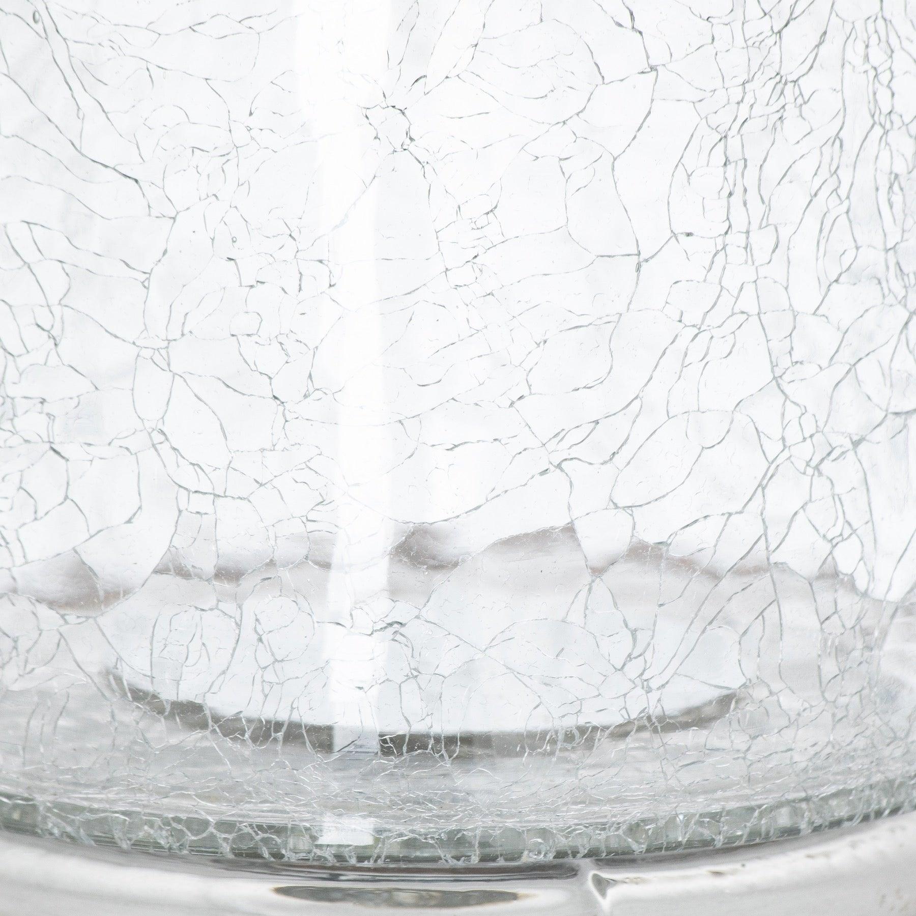 Silver Smoked Midnight Glass Top Tall Candle Pillar Holder - Eudemonia Home Goods
