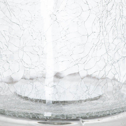 Silver Smoked Midnight Glass Top Tall Candle Pillar Holder - Eudemonia Home Goods