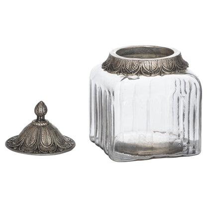 Moroccan Style Lidded Medium Display Jar - Eudemonia Home Goods