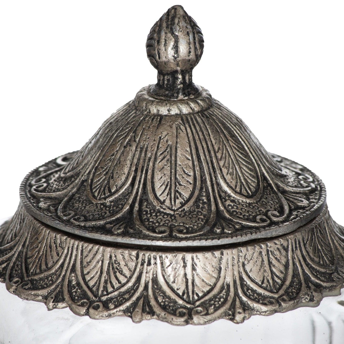 Moroccan Style Lidded Medium Display Jar - Eudemonia Home Goods