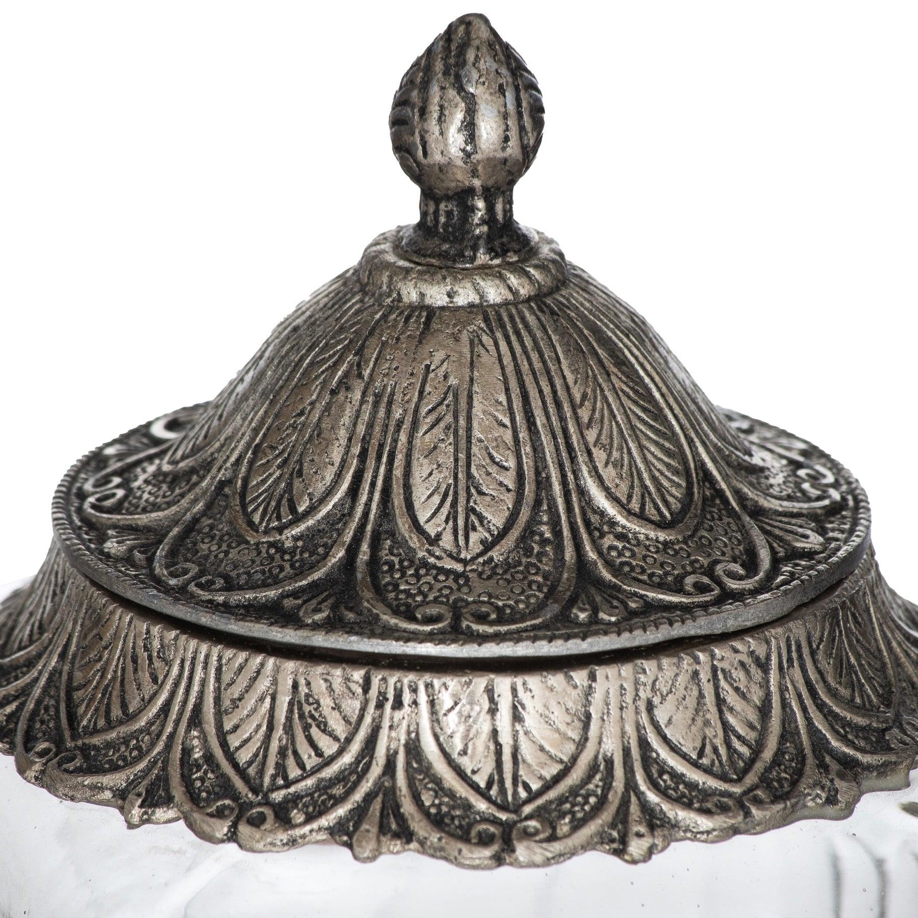 Moroccan Style Lidded Medium Display Jar - Eudemonia Home Goods