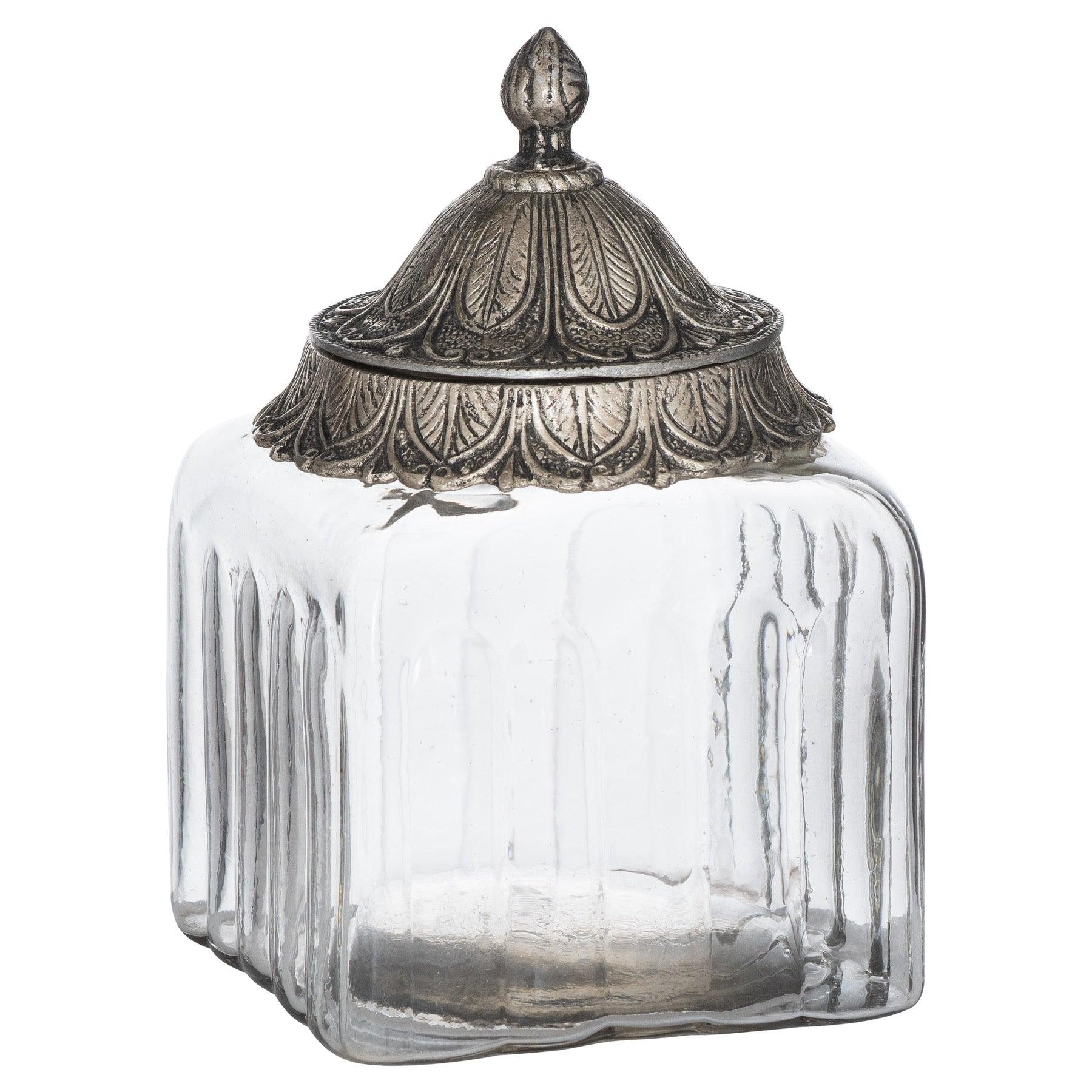 Moroccan Style Lidded Medium Display Jar - Eudemonia Home Goods