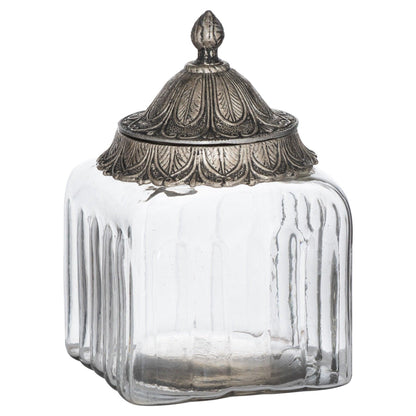 Moroccan Style Lidded Medium Display Jar - Eudemonia Home Goods