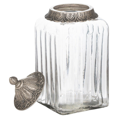 Moroccan Style Lidded Large Display Jar - Eudemonia Home Goods