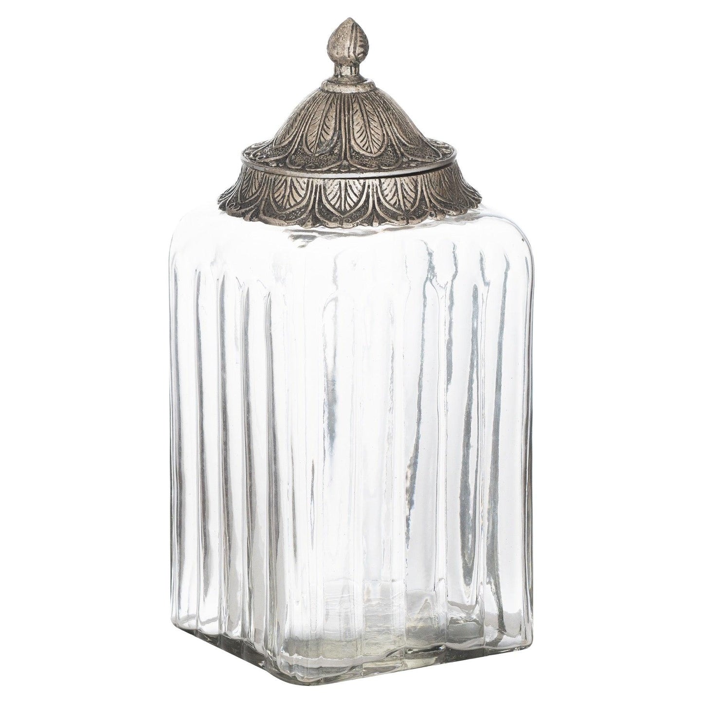 Moroccan Style Lidded Large Display Jar - Eudemonia Home Goods
