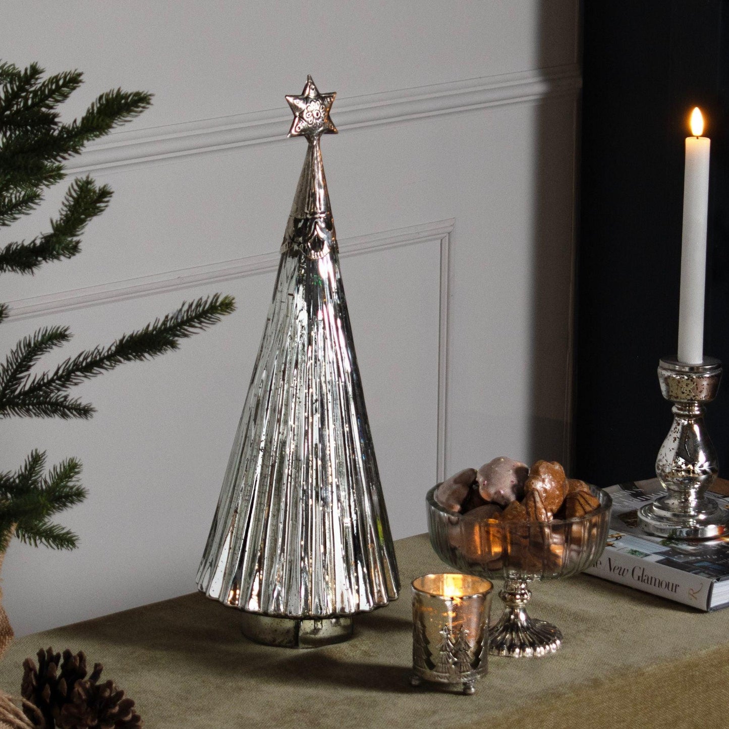 The Lustre Collection Christmas Tea Light Holder - Eudemonia Home Goods