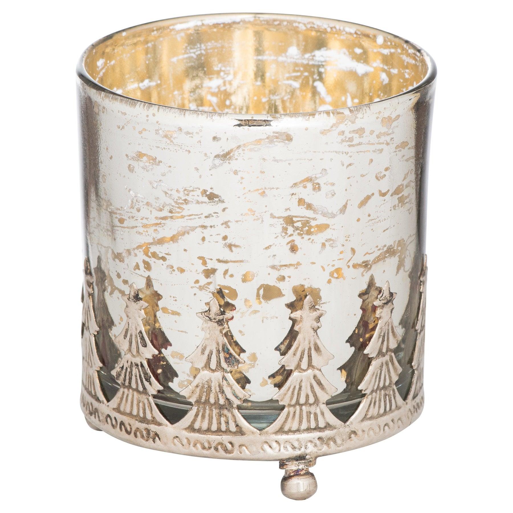 The Lustre Collection Christmas Large Candle Holder - Eudemonia Home Goods