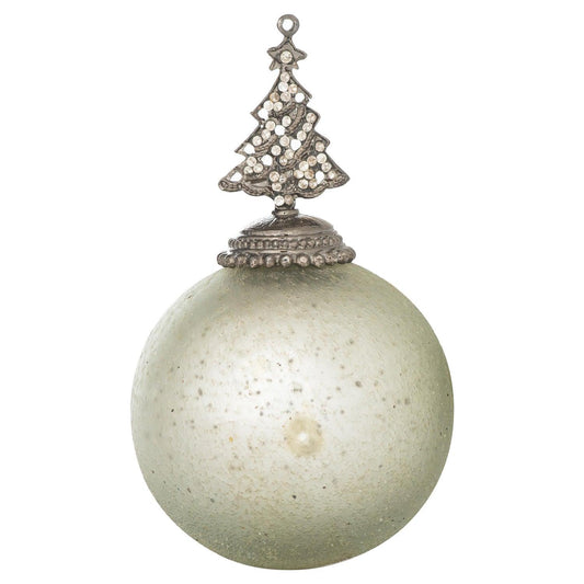 The Noel Midnight Silver Collection Tree Top Bauble - Eudemonia Home Goods