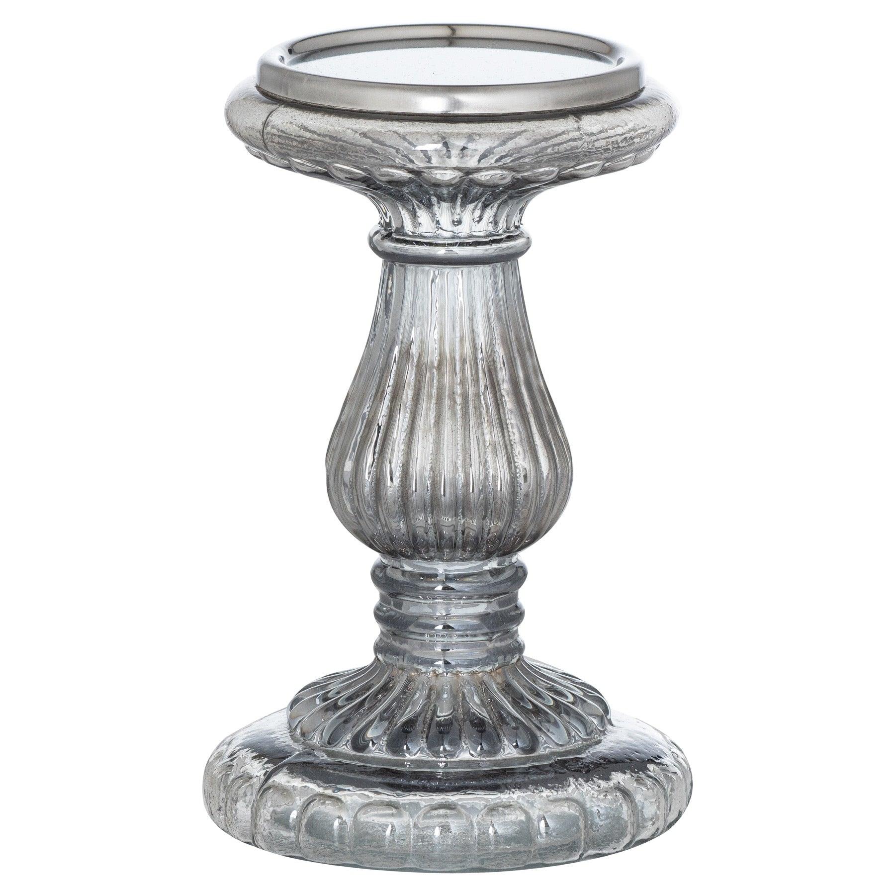 Smoked Midnight Small Candle Pillar - Eudemonia Home Goods