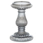 Smoked Midnight Small Candle Pillar - Eudemonia Home Goods