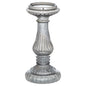 Smoked Midnight Medium Candle Pillar - Eudemonia Home Goods