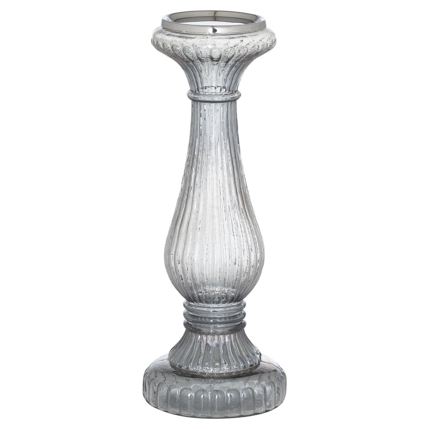 Smoked Midnight Large Candle Pillar - Eudemonia Home Goods