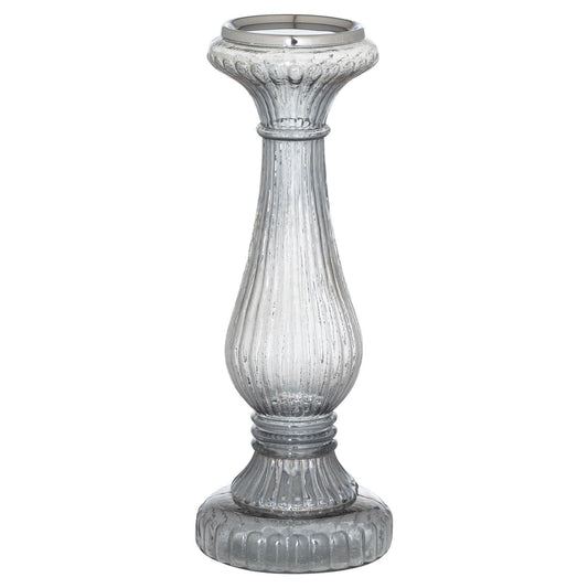 Smoked Midnight Large Candle Pillar - Eudemonia Home Goods