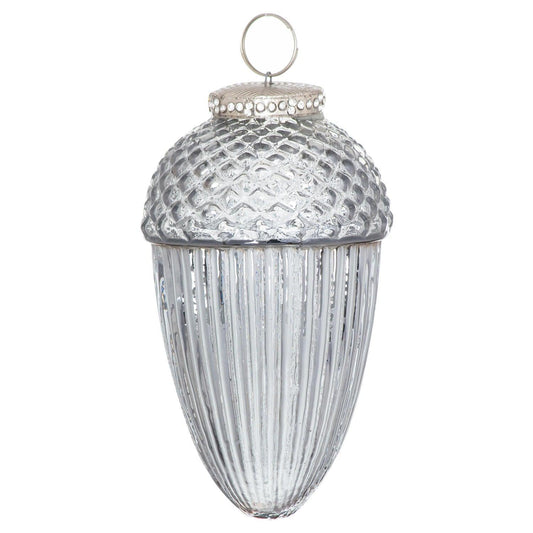 The Noel Collection Smoked Midnight Large Acorn Bauble - Eudemonia Home Goods