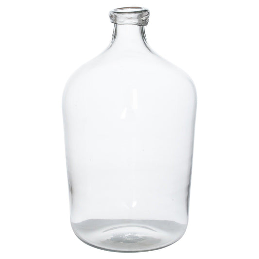 Tall Bulbous Narrow Neck Glass Vase - Eudemonia Home Goods