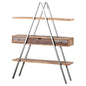 Reclaimed Industrial Bookcase With Drawers - Eudemonia Home Goods