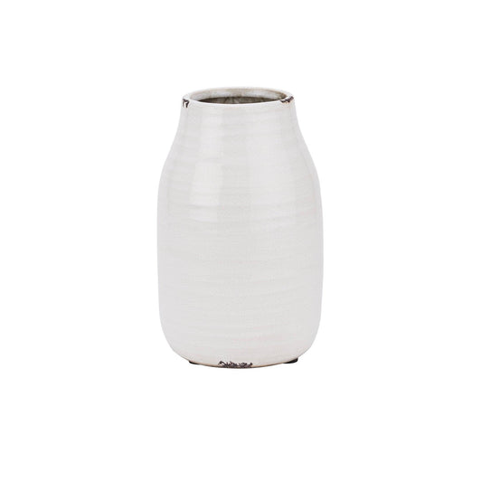 Garda White Stefanie Vase - Eudemonia Home Goods