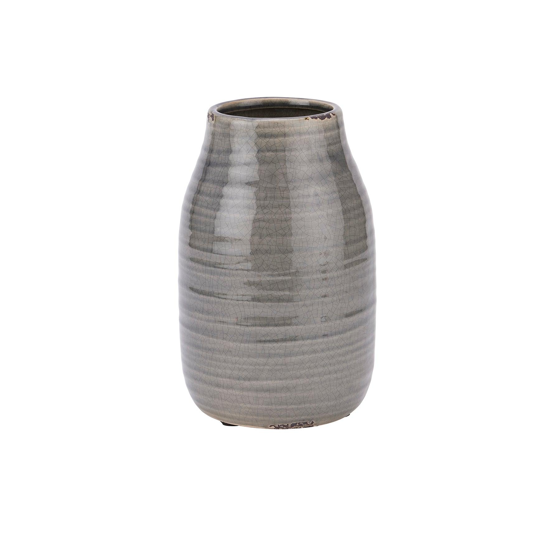 Garda Grey Stefanie Vase - Eudemonia Home Goods