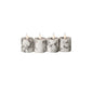 Luxe Collection Natural Glow Marble Set of 4 LED Votives - Eudemonia Home Goods