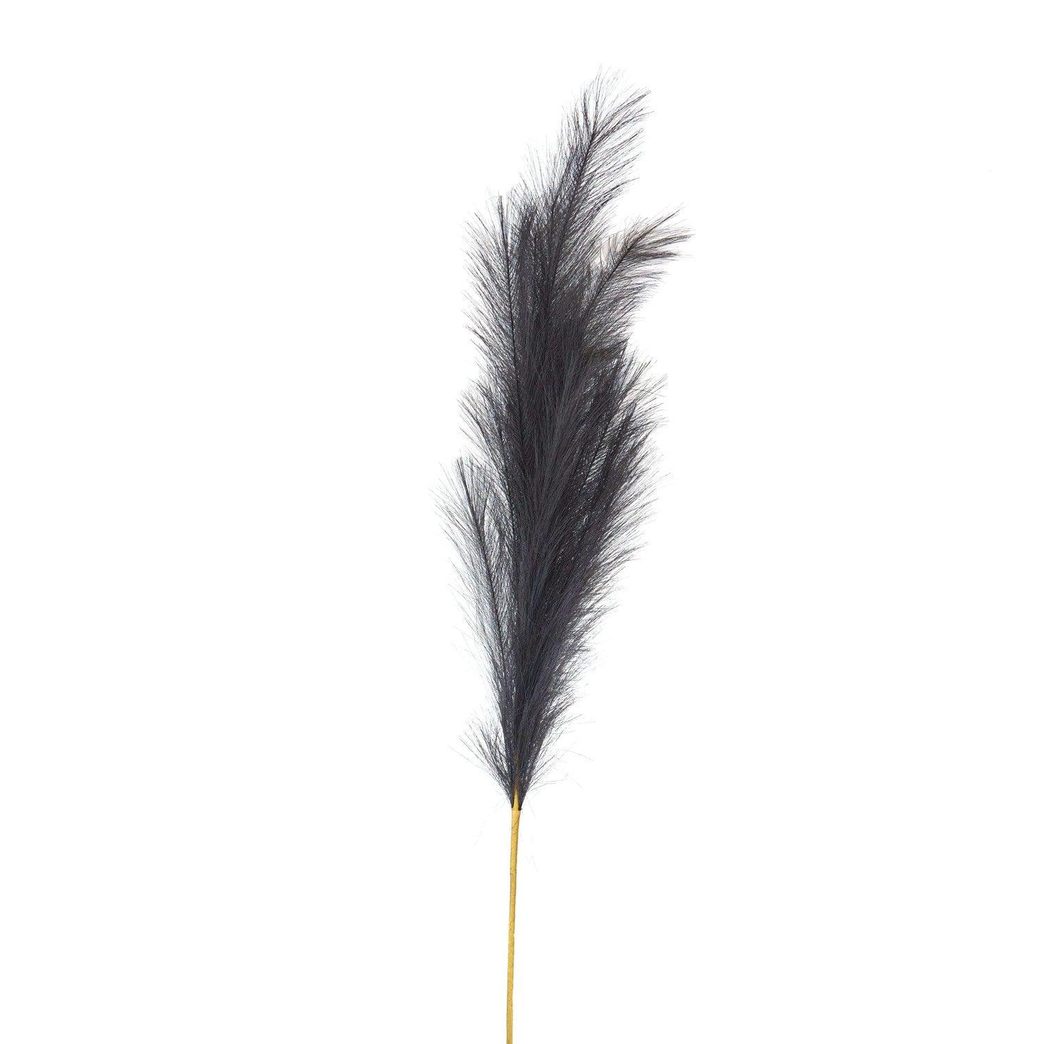 Grey Large Faux Pampas Grass Stem - Eudemonia Home Goods