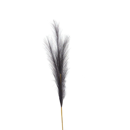 Grey Faux Pampas Grass Stem - Eudemonia Home Goods