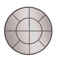 Large Round Metal Window Mirror In Black - Eudemonia Home Goods